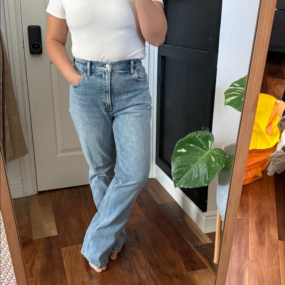 Abercrombie and fitch The 90s Straight Ultra High Rise Slit Hem. 6s / 28 - Picture 9 of 9